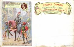 Vintage Postcard Publicite Creams Simon Rabelais François Scene of Gargantua Savon