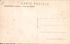 CPA Publicite Largentiere Porte des Recollets Byrrh Deering Hotel de l'Europe