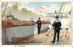 CPA Publicite Byrrh La marine Bateau 