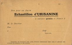 CPA Publicite Laboratoires de L'Urisanine Rue des Martyrs Paris 9eme 