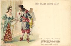 CPA Publicite Saint Galmier Source Badoit 