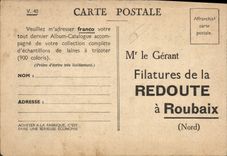 CPA Publicite Tricoteuses Moutons Laines de la Redoute 