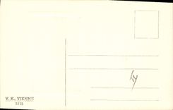 Vintage Postcard Illustrateur Fantasy Christmas Is tickled pink