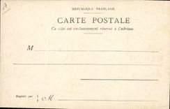 Vintage Postcard Paris Illustrator the Opera and the Place of the Opera