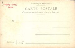 Vintage Postcard Paris Illustrator Court of the Carousel