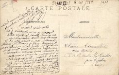 Vintage Postcard Paris Illustrator the Place of the Harmony seen of night