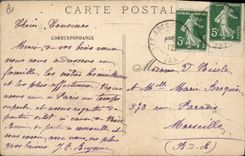 Vintage Postcard Paris Illustrator Avenue of the Bois de Boulogne Dog Triumphal arch