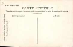 Vintage Postcard Fantasy Flowers Marguerite affection partagee