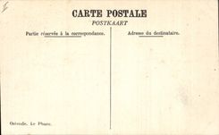 Vintage Postcard Ostend Headlight