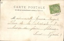 Vintage Postcard Grau Headlight the King