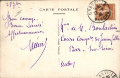 Vintage Postcard Granville Headlight the Rock the headlight and the explosives magazine Sheep