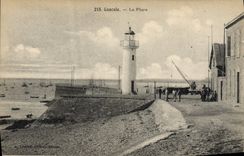 Vintage Postcard Cancale Headlight
