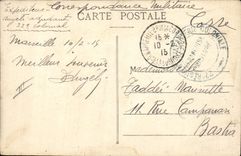 Vintage Postcard Headlight Marseilles Headlight of Planier