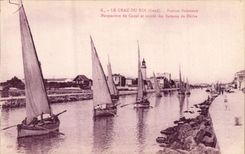 Vintage Postcard Headlight Grau of King Perspective for the Channel and entry of the fishing boats