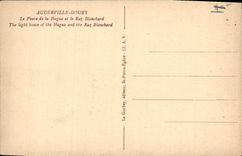 Vintage Postcard Auderville Goury the Headlight of La Hague and the Strong current Blanchard