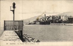 Vintage Postcard Bastia Headlight the old city and the headlight