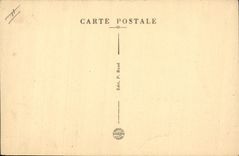 Vintage Postcard Headlight St Mathieu the headlight and ruins of the old abbey