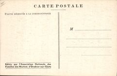 Vintage Postcard Militaria Oradour on Gleans Main street