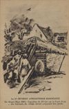 Vintage Postcard Militaria the 2nd division of Moroccan infantry Alsace March 1945 a part of 105 car on the Drill Black Morocco