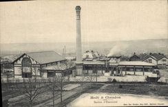 Postal Folclore Vino Viñedo Vendimias Champaña Moet y Chandon Estación de electricidad