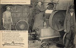 Vintage Postcard Folklore Wine Vineyard Grape harvest Songs of illustrated Jean Branch the mechanical pressing of the grape SIGNAL