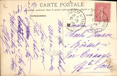 Vintage Postcard Folklore Wine Vineyard Grape harvest Beaujolais wine Cow SIGNAL