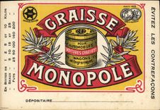 Vintage Postcard Publicite Lubricates Monopoly Cars Cars Carriages