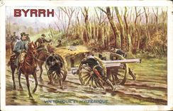 Vintage Postcard Publicity tonic Byrrh Wine Militaria