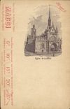 Vintage Postcard Publicity Maggi Church St Laurent Paris data base Arago