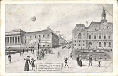 Vintage Postcard Publicity Town hall Pays