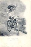 Vintage Postcard Publicite Child I roll throughout the world by praising Kohler has the Velo round Cycles