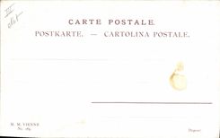 Vintage Postcard Fantasy Children lunar Idyll