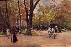 CPA Paris Illustrateur Bois de Boulogne 