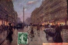 CPA Paris Illustrateur La rue de la Paix 