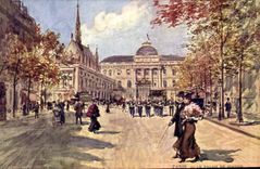 CPA Paris Illustrateur Le palais de justice 