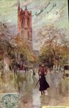 CPA Paris Illustrateur La Tour Saint Jacques 