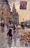 CPA Paris Illustrateur Conciergerie Marche aux fleurs 