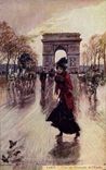 CPA Paris Illustrateur Arc de Triomphe 