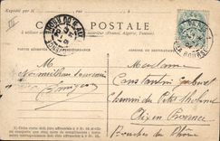 Postal Fantasia Flores Mariposa Cardo