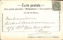 Vintage Postcard Evian Headlight the Baths Boat