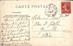 Vintage Postcard Headlight Treport Beach