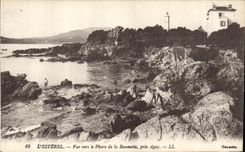 Vintage Postcard Headlight Esterel Seen towards the headlight of Baumette close Agay