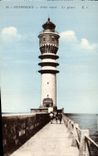 Vintage Postcard Western Dunkirk Headlight Thrown