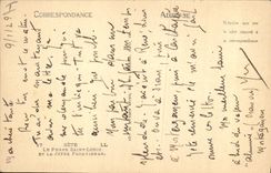 Vintage Postcard Headlight of Saint Louis and the pier Frontignan Sete