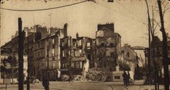 Modern Postcard Militaria Nantes after the bombardments the Lamoriciere Place