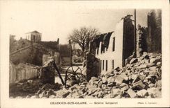 Modern Postcard Militaria Oradour on Gleans Lesparat Sawmill