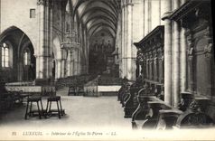 CPA Orgue Luxeuil Interieur de l'eglise St Pierre