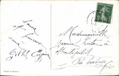 Postal Fantasia Árbol Ardilla