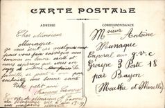 Postal Fantasia Flores Muchacho Hombre