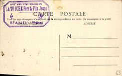 Vintage Postcard Wine Grape harvest Meal of vintagers SIGNAL